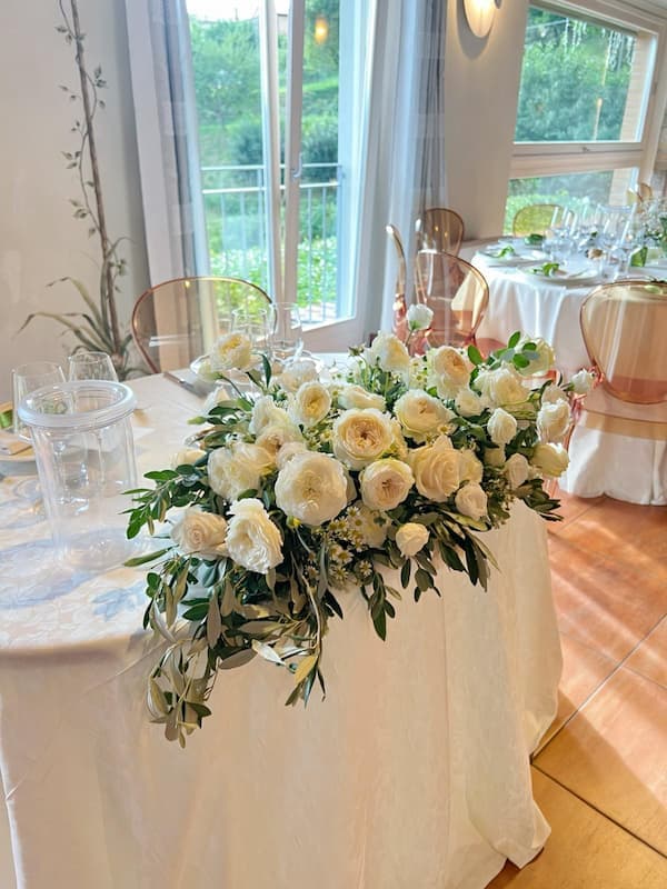 Centrotavola floreale matrimonio