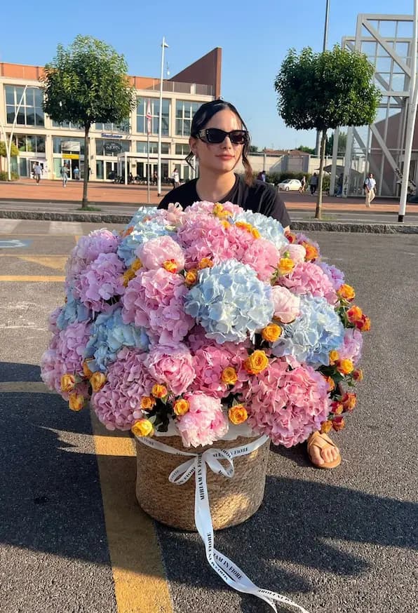 Uno splendido bouquet romantico.